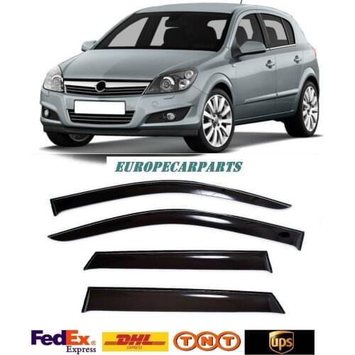 For Opel Astra H Hb 2004-2014 Window Visors Sun Rain Guard Vent Deflectors 4 pieces