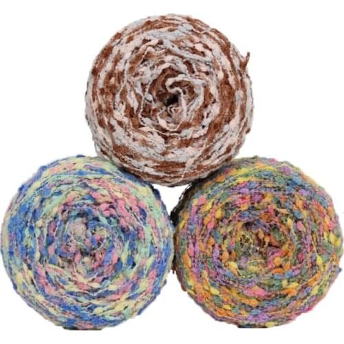 50G Polyester Fancy Special Wool Knitting Crochet Bead Yarn Section Dyed Chrysanthemum Cashmere