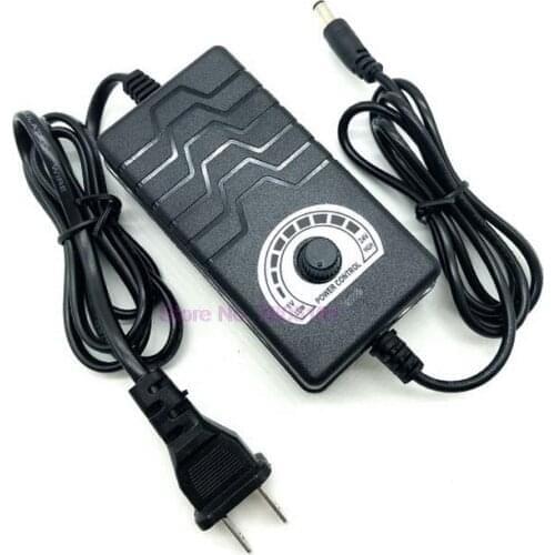 50pcs 1-24V 2A Output Voltage Adjustable AC to DC Adapter Motor Speed Controller Power Supply Adapter for Electric Motor Drill