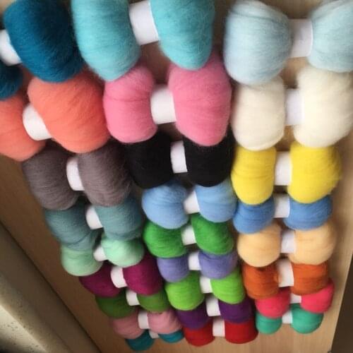 70s merino wool fiber mix color 5g/26pcs/lot wool needle felting roving