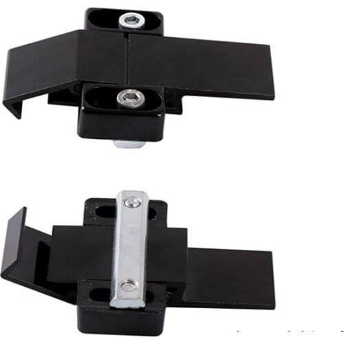 Aluminum Door Lock Frame Fixing Accessory 4040 National European Standard General Black Door Buckle