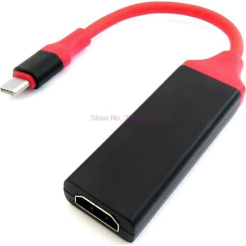 Dhl or fedex 100pcs For Samsung S8 Macbook Type C USB 3.1 Male to 4K HDMI Male HDTV Adapter Cable Type-C