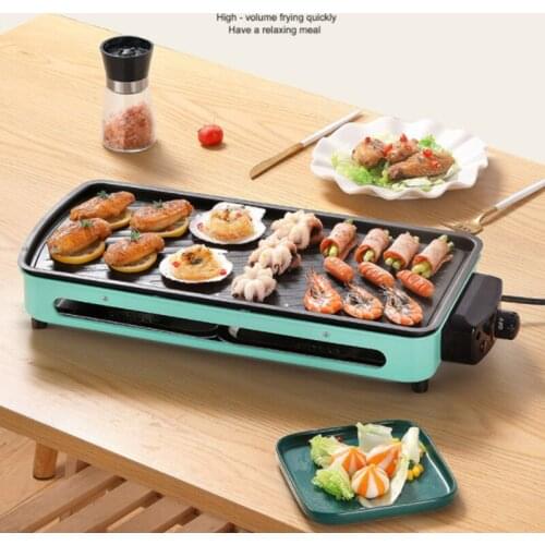 BBQ Electric Pan Grill Domestic Electric BBQ Oven Non-Stick Barbecue Pans For Family Party For 3-8 people