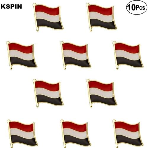 Yemen Flag Lapel Pin Flag badge Brooch Pins Badges 10Pcs a Lot