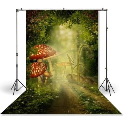 HUAYI Photography Backdrop Newborns Baby Child Photo Booth Background Fantasy Forest Spring Easter Day Backdrops XT-3866