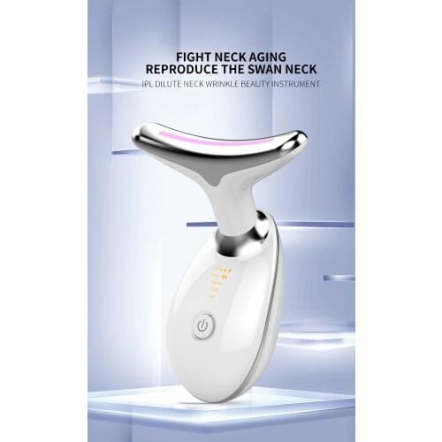 Care beauty instrument desalination neck wrinkles ultrasonic vibration neck protector lifting firming anti-wrinkle