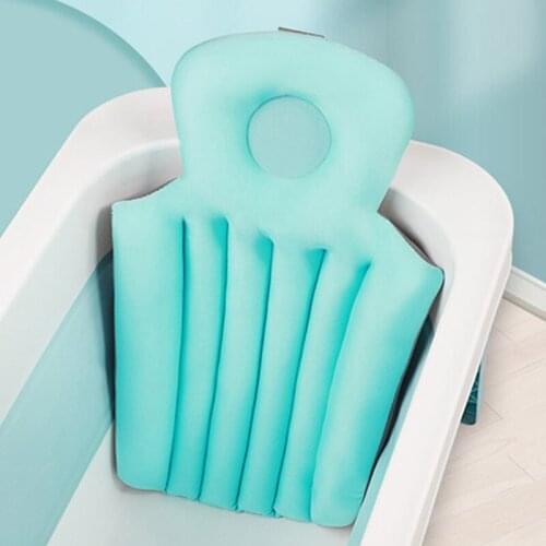 Baby Tub Pad Non Slip Bathtub Seat Support Mat Newborn Safety Bath Support Cushion Foldable Soft Pillow Suspension Mat New