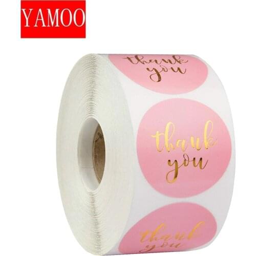 Pretty Pink Label Paper/Each Sticker Sealed Package Christmas Gift Decoration