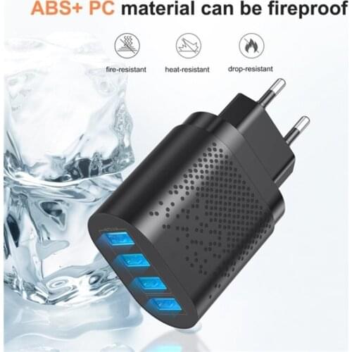 48W Quick Charger Adapter QC 3.0 USB Universal Mobile Phone Charger EU US