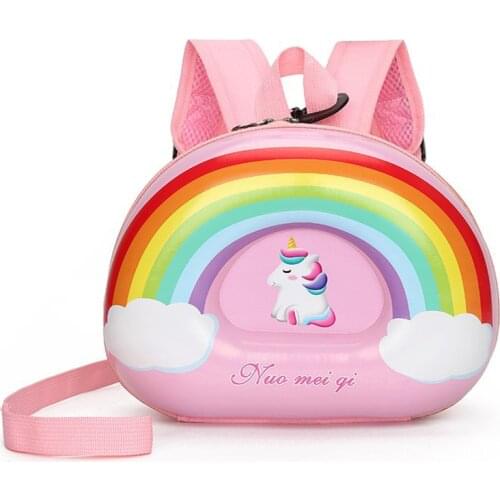 Cute Kids Baby EVA Toddler Bags for Boys Cartoon Girls Rainbow Children Backpacks Anti-lost Mini Donuts Candy Nursery School Bag