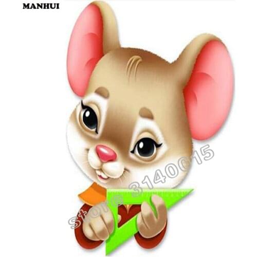 Diy square drill diamond painting cross stitch mosaics Full 100% cover embroidery Cartoon pattern diamond embroidery ABC310