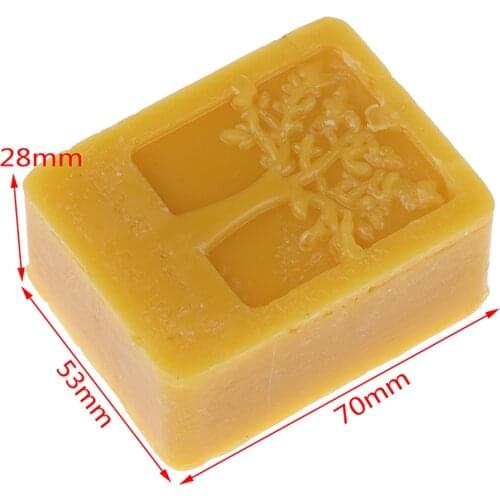1Pc Organic Beeswax Cosmetic Grade Filtered Natural Pure Bees Wax 70*53*28mm