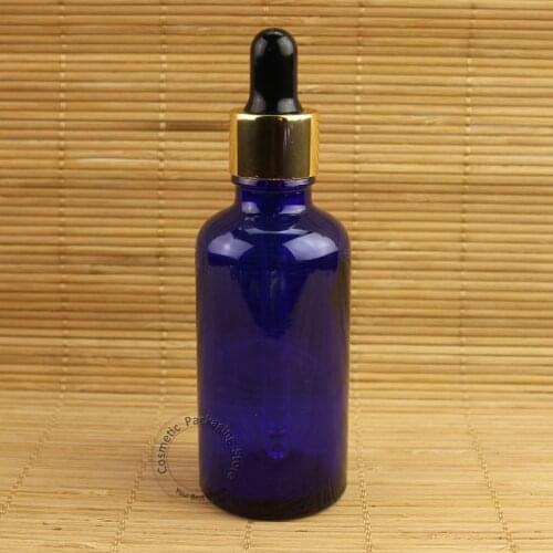 20pcs/Lot New Glass 50ml Essenttial Oil Bottle Dropper Cap Container Makeup Tool Vial 50g Packaging Empty Refillable Jar
