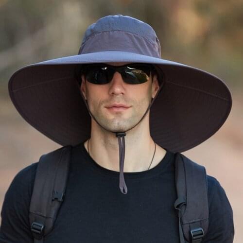 UV Protection Bucket Hat Fishing Hunting Safari Summer Men Sun Hat Fisherman’s Hat Men and Women Outdoor Caps Straw Bucket Hat