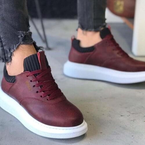 Knack Casual Male Shoes 055 Burgundy Street Art Casual Spring Summer New Season Cool