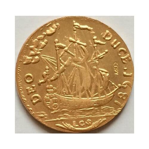 24K gold-plated 1687 russian coins copy