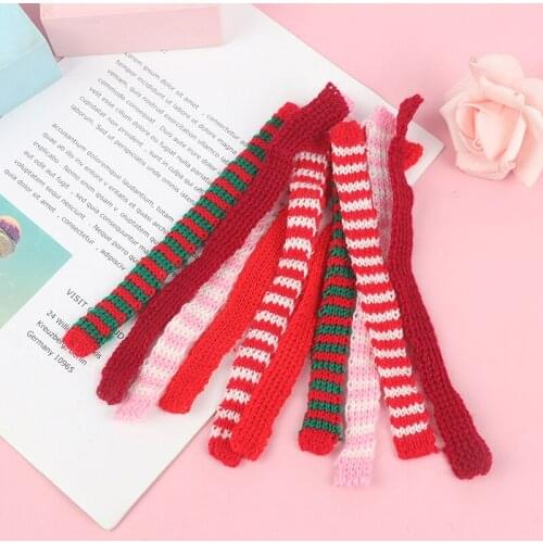 2pcs 1:12 Dollhouse Furniture Miniature Christmas Decoration Christmas Scarf Small Neck Decoration