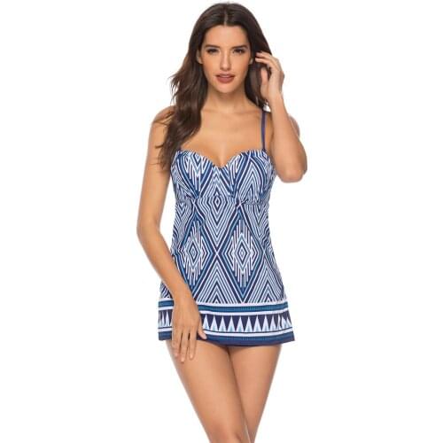 Sexy Two Piece Swimsuit Print Takini Women Swimwear Bikini Swimming Swim Suit Bathing Biquinis Badpak Feminino Plus Size XXL