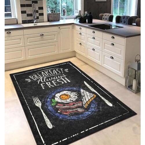 Grey color kitchen breakfast food egg patterned kitchen rug modern carpet rug personalized gift free shipping kitchen grey runne