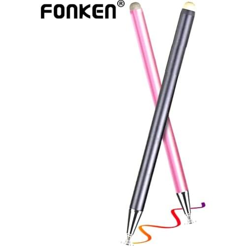 FONKEN Stylus Pen For Touch Screen 2-in-1 Touched Pen For Phone Tablet Visible Tip Drawing Pencil For Samsung Android Pen Laptop