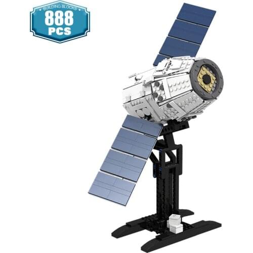 MOC-4573 Constructor SpaceX Dragon Space Workstation Spacecraft Building Blocks Spaceship Universe Model Bricks For Boy Gifts