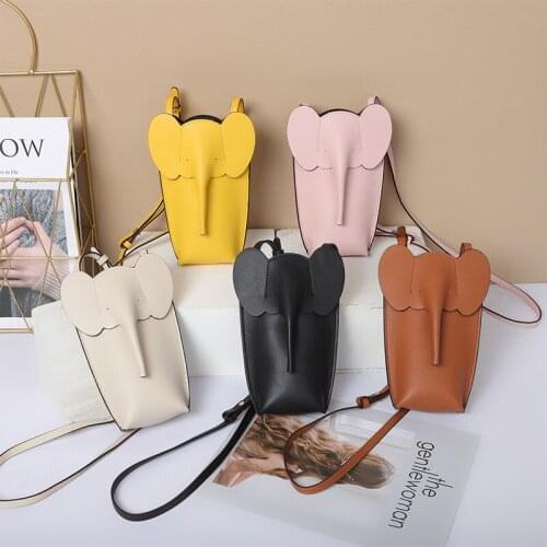 Mini Elephants Messenger Bags Woman Hasp Satchel Famale Shoulder Genuine Leather Ladies Wild Small Bag For Mobile Phone