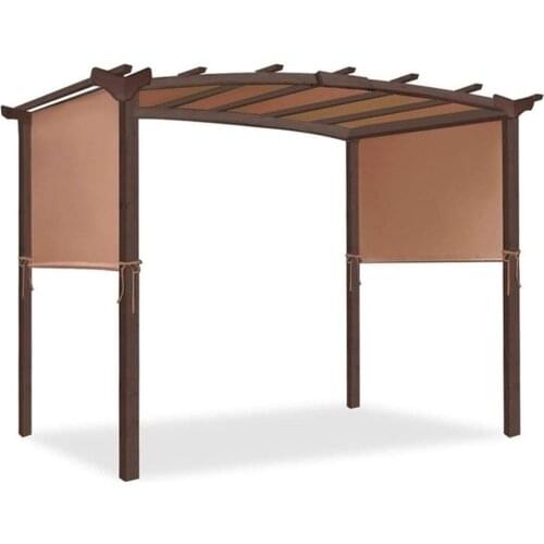 Shade Fabric Pergola Structures Sun Shade Canopy Sturdy Durable Replacement Awning, Cover only, No Shelves