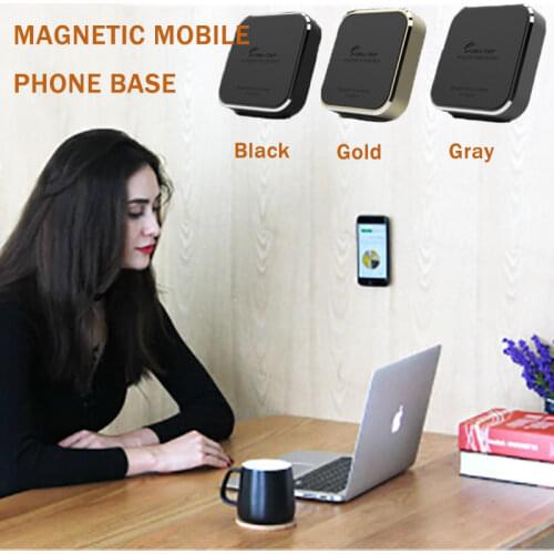 Universal Magnetic Car Phone Holder, Flat Wall Bracket, Lazy Bedside Sticky Mobile Phone Base Ipad Pro Magnetic Sheet