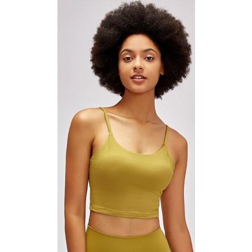 TIME TO SWEAT Anti-sweat Athletic Yoga Fitness Crop Tops Women Essential Plain Padded Workout Gym Sports Bras Tops