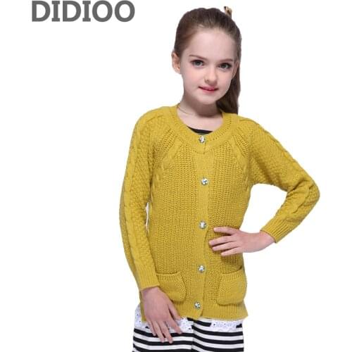 School Girls Sweaters Patchwork Lace Cardigans For Girls Knitted Jackets Spring Autumn Cartoon Outerwear 2 4 6 8 10 12Years Tops