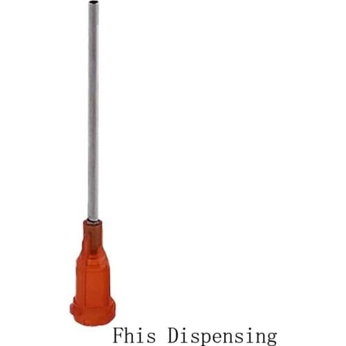 1.5 Inch 15G Blunt Dispensing Needles PP Luer Lock Hub Tubing Length Precision S.S Dispense Tips Pack of 30