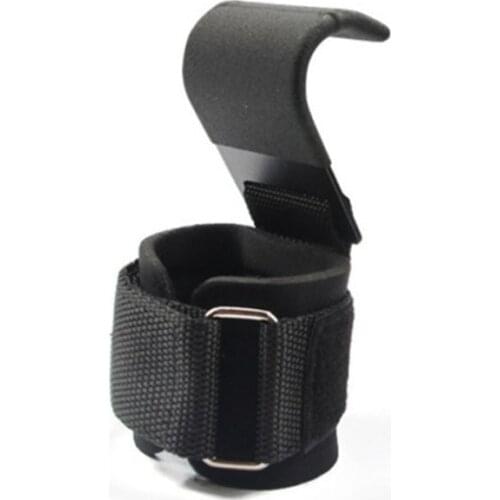 1Pcs Weight Lifting Hooks Hand-Bar Wrist Straps Gym Fitness Hook Weight Strap Pull-Up Power Lift Gloves For Weight Training -40