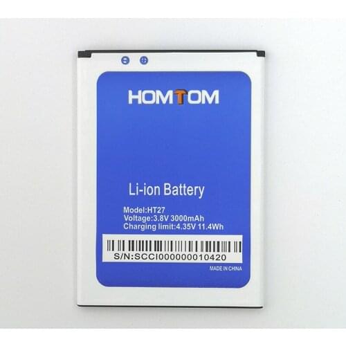 100% Original 3000mAh HT 27 Battery For Homtom HT27 Mobile Phone In Stock High Quality +Tracking Number