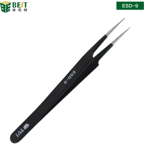 Free shipping 1PC Precision Tweezer Antistatic Tweezers Stainless Tweezers Model pointed BST-9
