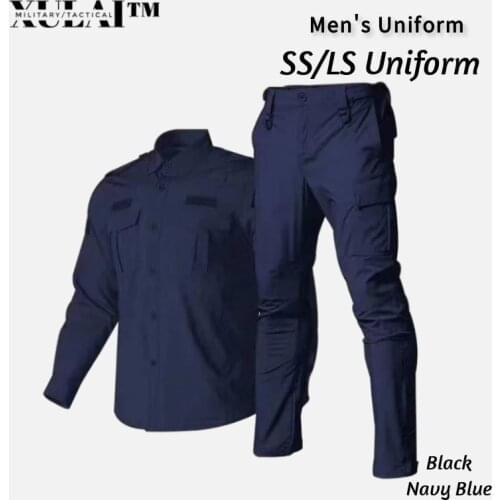 Quick-drying Fabric Tactical Suit Series Black Navy Blue Police Suit For Men