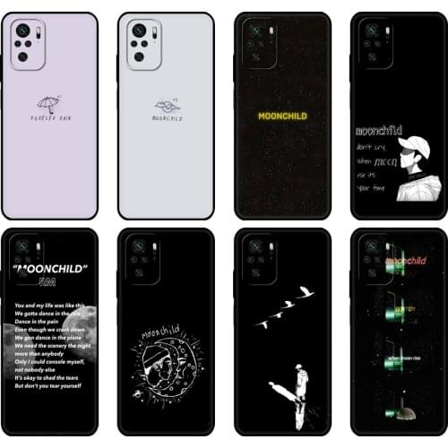 Black tpu Case For Xiaomi Redmi 9T Case Redmi Note 9T Note 10 5G 4G Pro 10S Case RM Mono 2018 Mixtape moon child Black