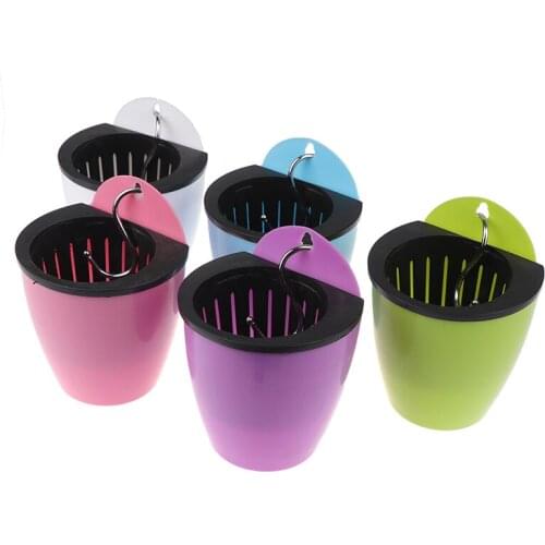 Gardening Flower Pots Creative Wall Lazy Flower Pots New Color Plastic Flower Plate