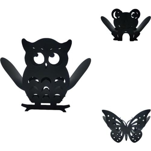 Home Iron Roll Paper Towel Holder Black Bathroom Rack Ornaments Toilet Roll Holder Kitchen Bathroom Storage