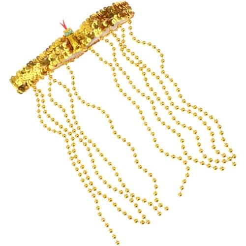 Egyptian Queen Cleopatra Crown Dance Head Piece Bead Sequin Headband