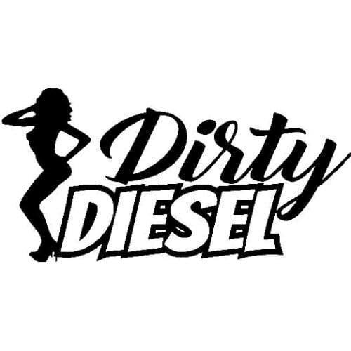 Personality Dirty Diesel Sexy Girl Car Stickers Pvc Auto Accessories Reflective Sunscreen Decals Black/laser/white 16cm*8cm