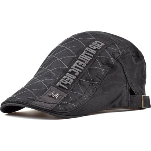 Mens Hat Breathable Washed Cotton Camouflage Berets Adjustable Head Size Hip Hop Caps for women Bone Personality Tongue Cap