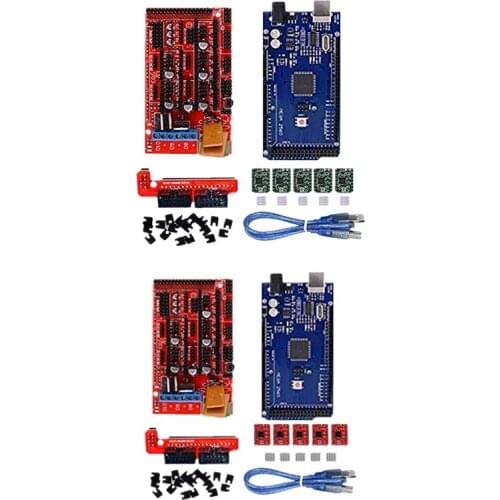 3D Printer Control Board Kit 2560 R3 Improved Board + Ramps 1.4 + 4988 Driver with Heat Sink