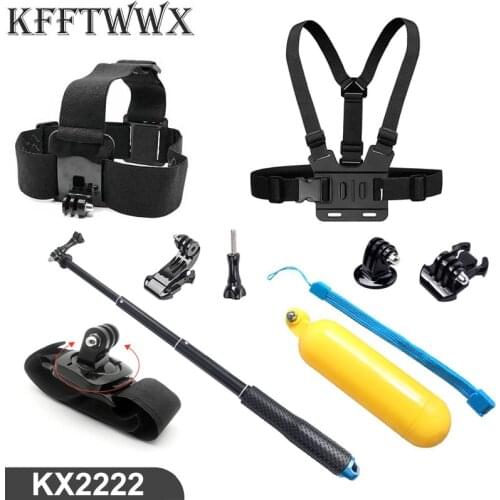KFFTWWX Straps Mount for Gopro Hero 9 8 7 6 5 4 Black Selfie Monopod Tripod for Go Pro YI 4K EKEN H9R SJ4000 Camera Accessories