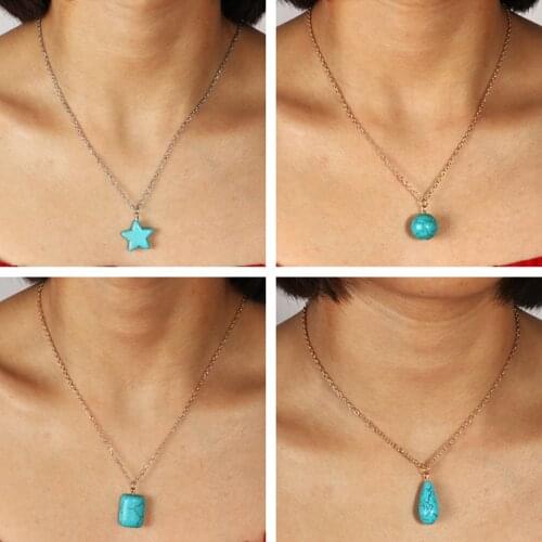 Hot Selling Shell Flowers Leaf Key Stars Tassel Necklaces & Pendants for Women Statement Clavicle Chain Jewelry DIY Berloques