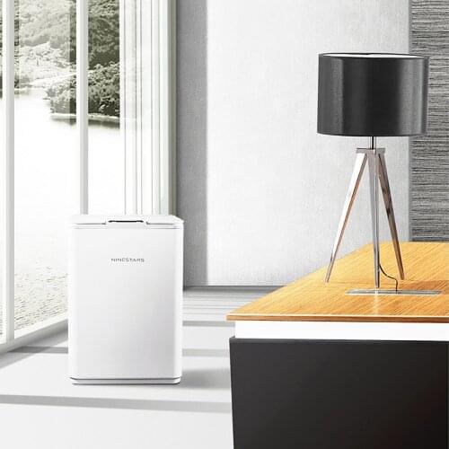 16L Smart Sensor Trash Can Automatic Shredded Trash Bin Home Office Induction Garbage Bin with Shredder Function Storage Bucket