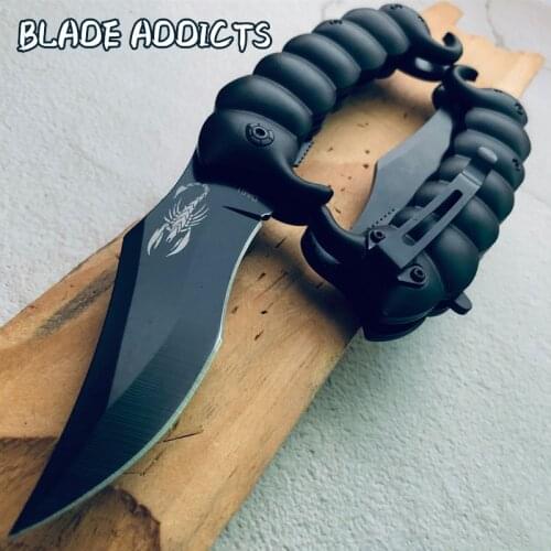 Scorpion Tactical Folding Blade Knives Pocket Survival Knife Outdoor Combat Gear Hunting Camping Fishing EDC Tools