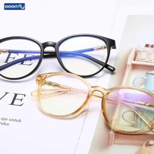 Seemfly Classic Vintage Square Glasses Frame Fashion Metal Women Men Optical Eyeglasses Ultralight Comfortable Plain Eyewear