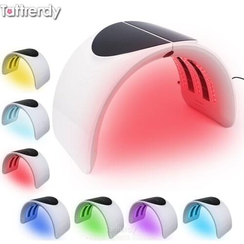 PDT Facial Mask 7 Colors Photon Therapy Anti Aging Acne Wrinkle Removal Whitening LED Red Light Therapy Device Lifting Machine