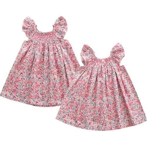 Baby Girls Dresses Handmade European & America Toddler Kids Girl Dress Brand Cotton Summer Linen Clothings Princess Girl Clothes