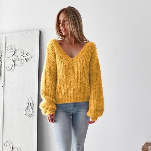Sale Womens Off the Shoulder Sweater Top Knit Jumper Pull Femme Knitwear Ladies Baggy Pullover Sweater Tops